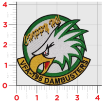 NAVY VFA-195 DAMBUSTERS CHIPPY EMBROIDERED PATCH - £31.49 GBP