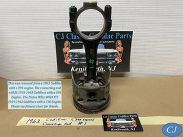 OEM 62 Cadillac 390 Engine CONNECTING ROD WITH PISTON #1 - $89.09