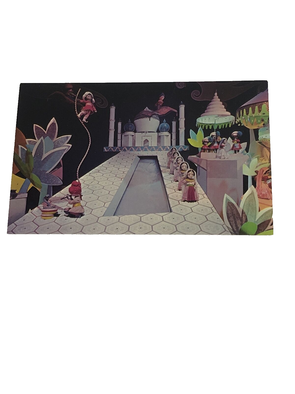 Primary image for 1969 Disneyland Fantasyland India Small World Boat Ride Magic Kingdom postcard