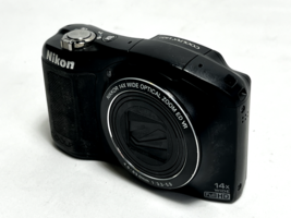 Nikon COOLPIX L620 18.1MP Digital Camera Black 14x TESTED - £46.70 GBP