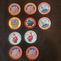 Hiking Walking Patches Texas Trekkers lot of 10 round patches 3&quot; new condition - £19.32 GBP