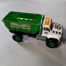 Tonka Hasbro Funrise Sanitation Dept Truck White Green Non Working Light... - $11.88