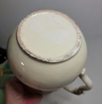 Vintage Ceramic Pitcher with 3D Rose on the Front image 7