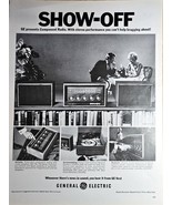 1968 General Electric-Vintage Print Ad &quot;SHOW-OFF&quot; Component Radio-Vintage - $270.60 MXN