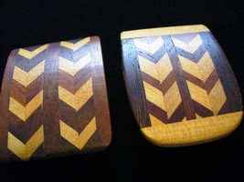 Hand Crafted Wood Inlaid Belt Buckle - $285.10 MXN