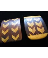 Hand Crafted Wood Inlaid Belt Buckle - £11.74 GBP