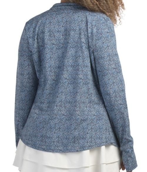 NWT TOMMY BAHAMA Blue Navy Surf Tile Long Sleeve Full Zip Golf Jacket M & L Item image 2