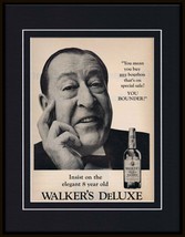 1968 Walker&#39;s Deluxe Bourbon Framed 11x14 ORIGINAL Vintage Advertisement B - £35.04 GBP