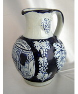 Vintage Rudesheim/aRh Drosselgasse Small Stoneware Jug Pitcher (West Ger... - $19.50