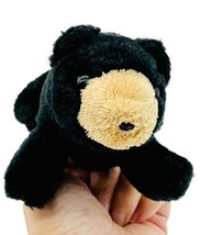 Folkmanis Finger Puppet Black Bear Baby Grizzly Stuffed Plush Mini Toy 6&quot; - £13.23 GBP