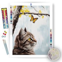 Cat&#39;s Serenade by the Tree - Paint by Numbers - £23.84 GBP+