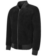Lambskin Stylish Biker Soft Fit Men&#39;s Jacket Suede Black Pure Handmade G... - €115,39 EUR+