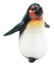 Antarctica Natural Habitat Cute Emperor Penguin Chick Trumpeting Figurine - £12.52 GBP