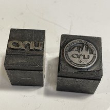 Vintage Printing Block University of New Orleans 3/4” x 3/4” - £30.47 GBP
