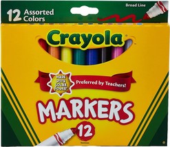 Crayola Assorted Broad Line Markers - 12/Pkg - £18.99 GBP