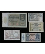 1922-1943 Européenne 5-Note Currency Kit Belgique, Allemagne &amp; Hongrie - €44,91 EUR