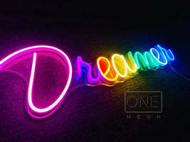 Dreamer Neon Sign, Neon Sign Custom, Home Decor, Gift Neon light - $40.00+