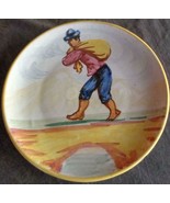 Vintage Hand Crafted Terra Cotta Pottery Salad Plate - Peru - GDC - GORG... - $33.94 CAD