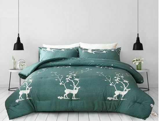 Cabin Lodge Deer Forest Trees 3 Piece Comforter Sets, Microfiber, Choice - NEW - £34.74 GBP - £44.87 GBP