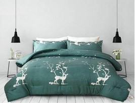 Cabin Lodge Deer Forest Trees 3 Piece Comforter Sets, Microfiber, Choice - NEW - £34.80 GBP+