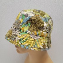 Liberty of London Target Sunflower Print Bucket Hat Canvas Womens Spring Summer - £17.73 GBP