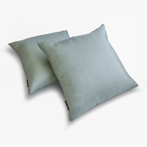 Plain Pillow Covers Dusky Blue Set of 2, Art Silk Plain, Solid - Dusky Blue - $17.00+