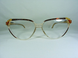 Jacques Fath luxury eyeglasses Cat Eye Gold plated oval frames NOS vintage - £178.04 GBP