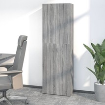 Office Cabinet Grey Sonoma 60x32x190 cm Engineered Wood - £75.60 GBP