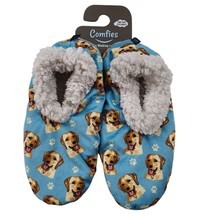 Labrador Yellow Dog Slippers Comfies Unisex Soft Lined Animal Print Booties - $18.80