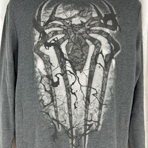 Marvel Men&#39;s Spider Graphic Long Sleeved T-Shirt Size L Gray - £11.15 GBP