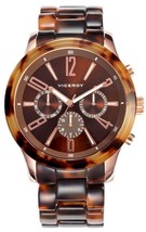 NEW Viceroy 46806-45 Mens Visept12 Round Plastic Leopard Print Day Date Watch - £142.22 GBP