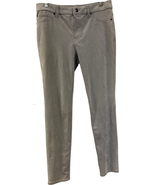 Chico’s Faux Suede Leggings Size 00 XS Gray 87% Polyester 13% Spandex - $460.16 MXN