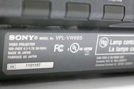 Sony VPL-VW665ES 4K UHD HDR Home Theater Projector  image 10