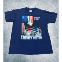 Vintage September 11 America Rising T-Shirt Medium M Shirt Fruit Loom 20... - $29.65