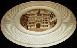 1941 Sepia Transfer Historical Plate Wedgwood Old London Views Guildhall - $6.00