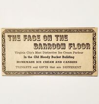 1957 Face On The Barroom Floor Ice Cream Advertisement Virginia City DWX10A - $28.01 CAD