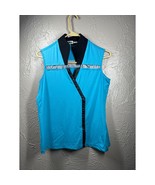 Jamie Sadock Golf Tank Top Women&#39;s Teal Sleeveless Pullover Golf Top Siz... - $717.44 MXN