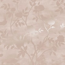 Laura Ashley Eglantine Silhouette Blush Wallpaper - £92.71 GBP