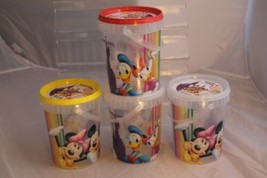 Disneyland Paris Popcorn Cotton Candy Buckets Mickey Minnie Donald Duck Set of 4 - £21.83 GBP