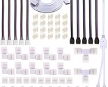 4 Pin Led Strip Connector Kit For 5050 10Mm Led Light Strip,Include 8 Ty... - $27.99