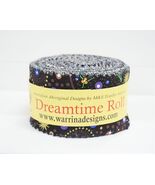Jelly Roll - Dreamtime Black Australian Aboriginal Cotton Fabric Precuts... - $48.97