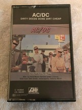 AC/DC Cassette Tape Dirty Deeds Done Dirt Cheap Rock Heavy Metal Bon Scott - $7.91