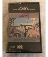 AC/DC Cassette Tape Dirty Deeds Done Dirt Cheap Rock Heavy Metal Bon Scott - £6.22 GBP