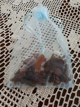 40+ Pieces ~ Genuine Lake Erie Beach Glass ~ Surf Tumbled ~ Brown in Color (6) - £17.93 GBP