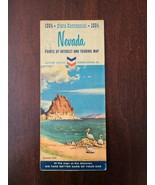 Nevada Points of Interest and Touring Map Courtesy of Chevron 1964 Cente... - $12.21