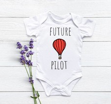 hot air balloon, balloon onesie®, cute baby onesie®, pilot onesie®, baby shower  - $18.90