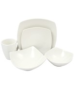 Gibson Home Zen Buffetware 30-Piece Dinnerware Set, White - £94.26 GBP