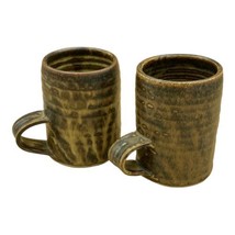 Vintage Arch Pottery Mugs John Buchanan St Ives UK Cornwall LOT 2 Brown ... - £30.61 GBP