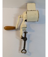 Vintage Zassenhaus Nut Mill Drum Grater Almond Mill With Crank, Enameled - $54.16 CAD