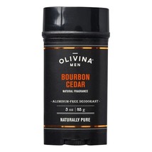 Olivina Men Bourbon Cedar Deodorant 3 oz - £10.69 GBP